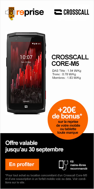 Bonus Crosscall 20€